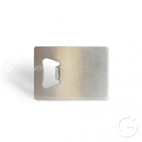 Silver rectangular opener IGO
