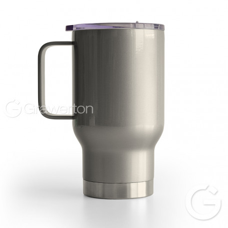 Aluminum thermal silver mug ITER
