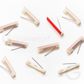 Plastic clasp with safety pin and adhesive tape 10 pcs/pack
