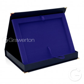 SAMETI case for 6x8' plaque horizontal navy-blue