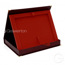 SAMETI case for 6x8' plaque horizontal maroon