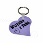Aluminium sublimation key ring heart 5 pc/pcs LOK