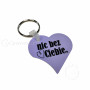 Aluminium sublimation key ring heart 5 pc/pcs LOK