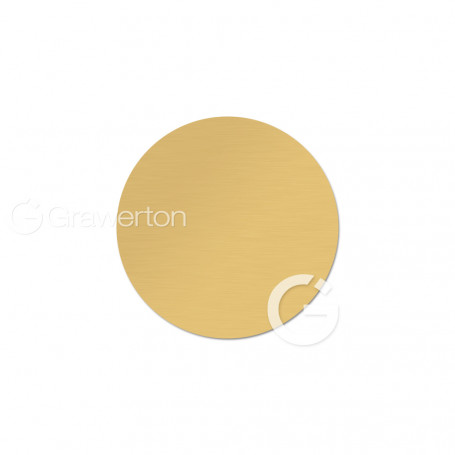 Aluminum discs semi-glossy gold dia: 50 mm. 50 pcs/pack.