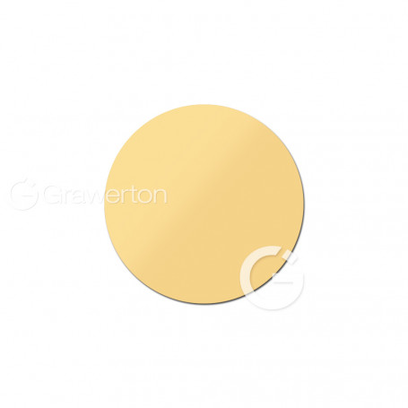 Aluminum discs glossy gold dia: 50 mm. 50 pcs/pack.