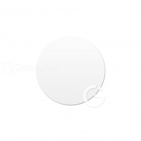 Aluminum discs glossy white dia: 38 mm. 50 pcs/pack.