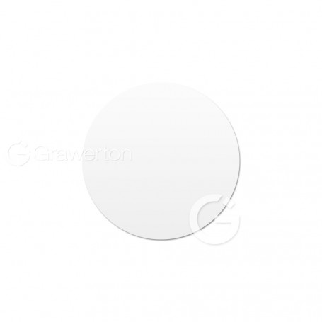 Aluminum discs glossy white dia: 50 mm. 50 pcs/pack.