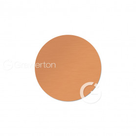 Aluminum discs mat brown dia: 38 mm. 50 pcs/pack.