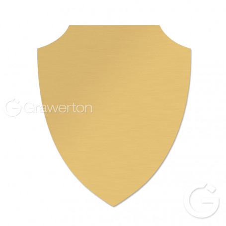 Blacha w kształcie tarczy półmatowa złota 133x168 mm, wzór: 562
