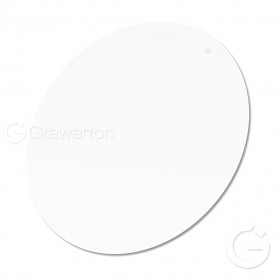 Mat oval two-sided keyring 48x68x5 mm RB016