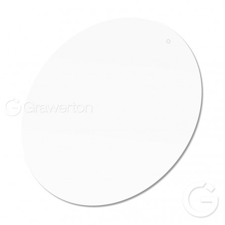 Mat oval two-sided keyring 48x68x5 mm RB016
