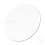 Mat oval two-sided keyring 48x68x5 mm RB016